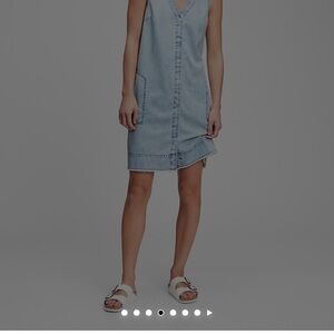 GAP Blue Sleeveless Sheath Mini Dress